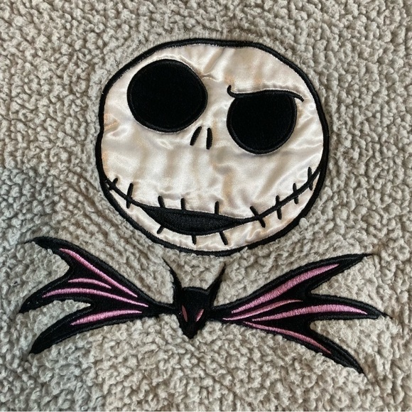 Disney The Nightmare Before Christmas Jack Skellington Head Sherpa Fleece Sweate - Picture 2 of 9